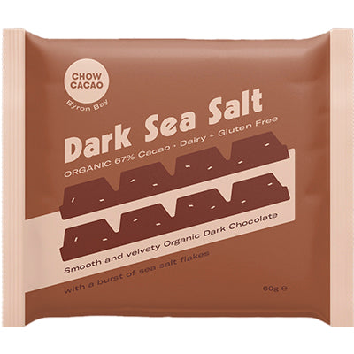 Dark Chocolate Block- Sea Salt