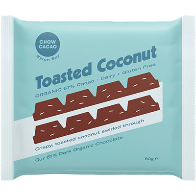 Dark Chocolate Block- Toasted Coconut