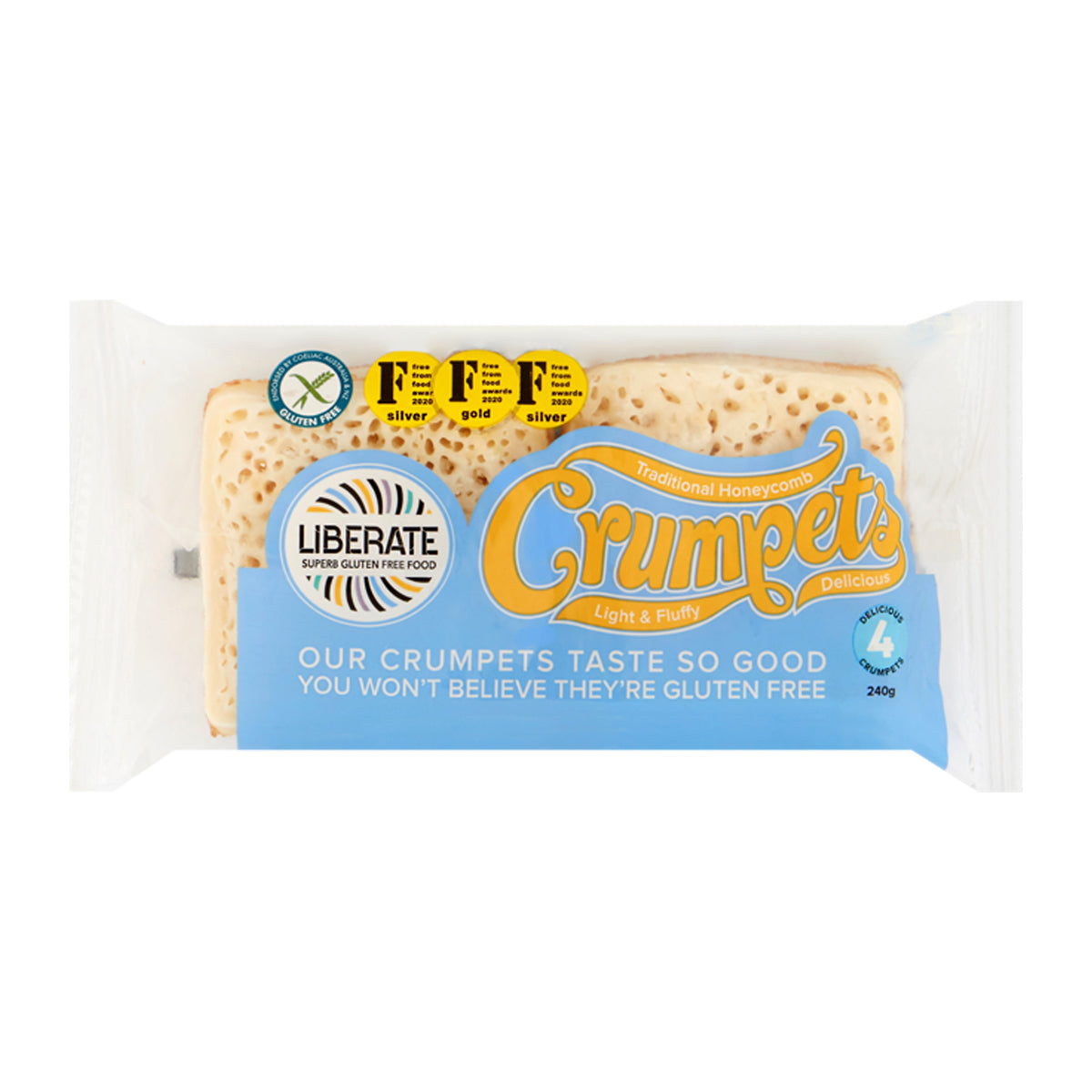 Gluten Free Crumpets 240g