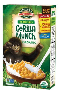 EnviroKidz Organic Gorilla Munch Corn Puffs 284g