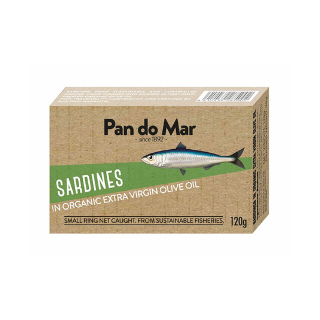 Sardines in Organic Olive Oil 120g