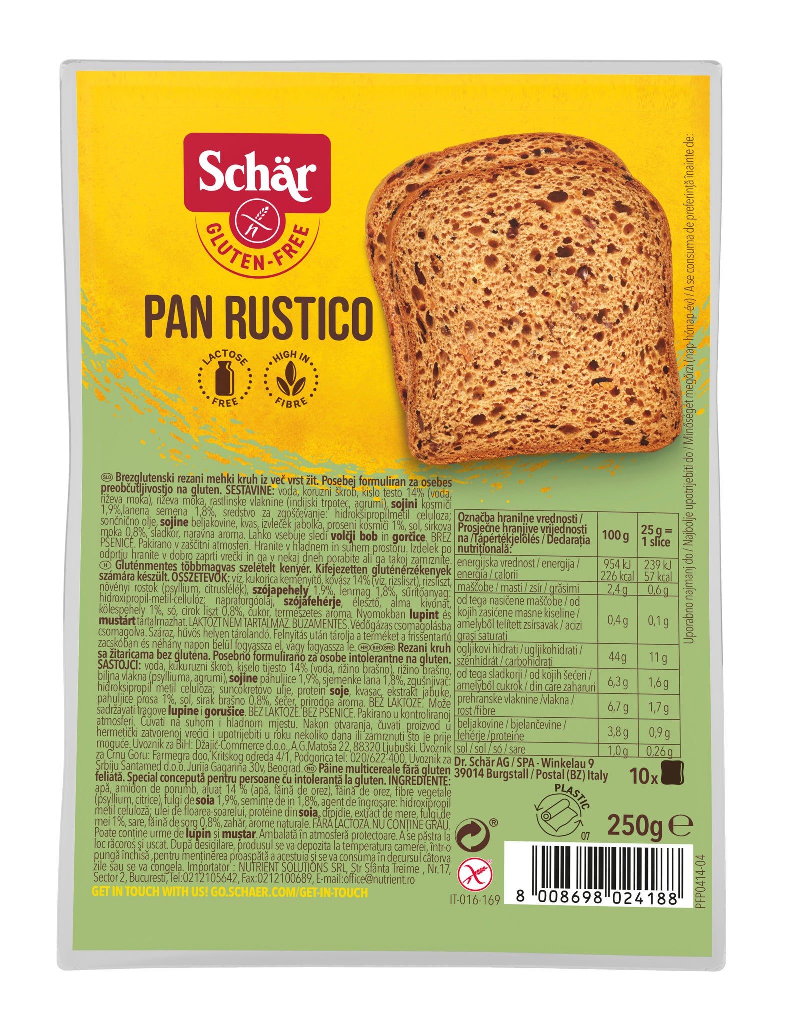 Pan Rustico 250g