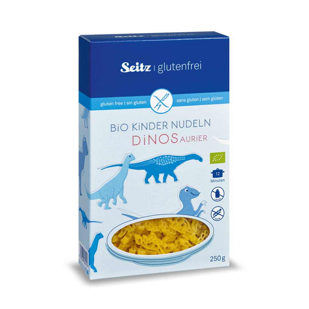 Sietz Organic Kids Pasta Gluten Free Dinos 250g