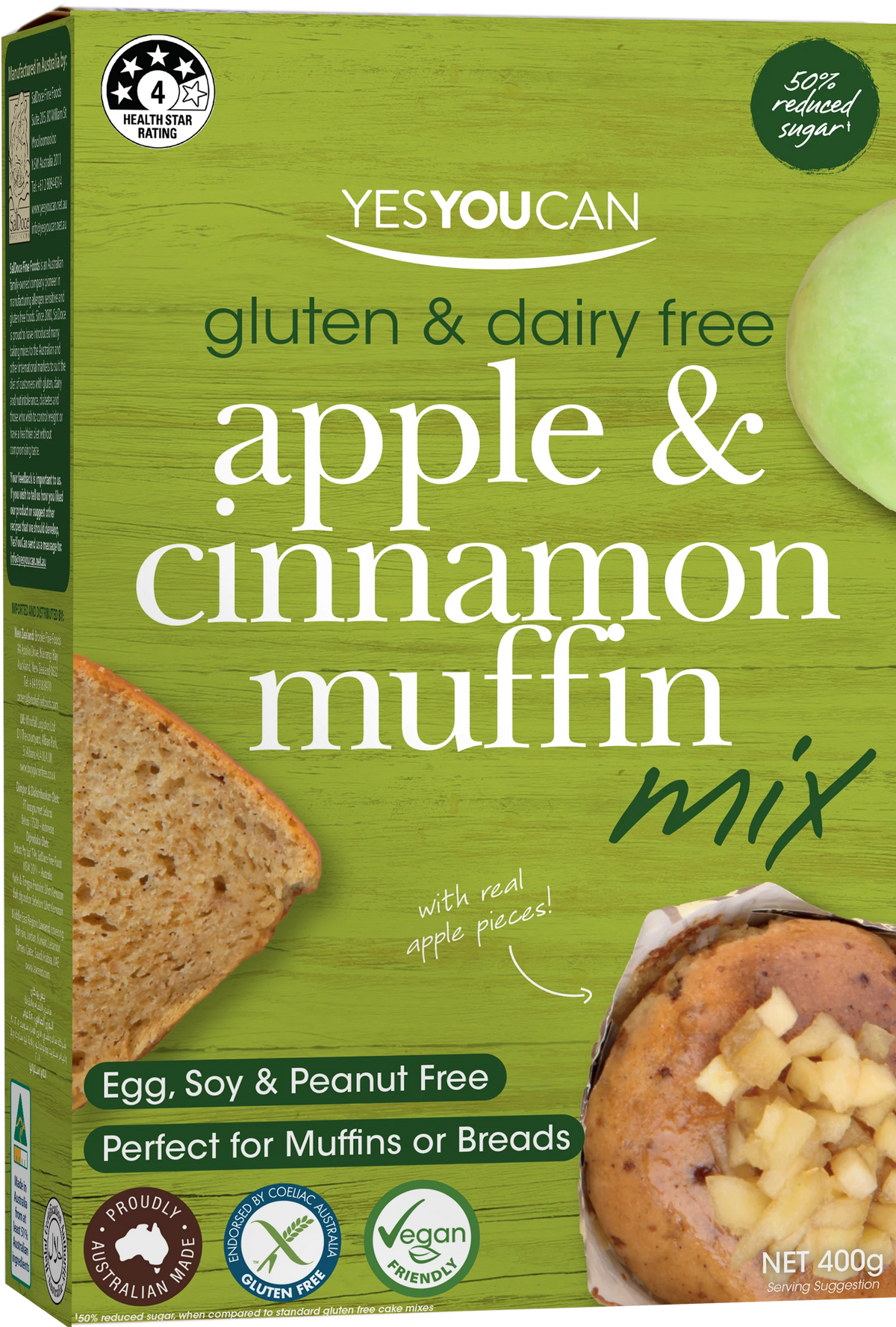 Apple and Cinnamon Muffin Mix 400g