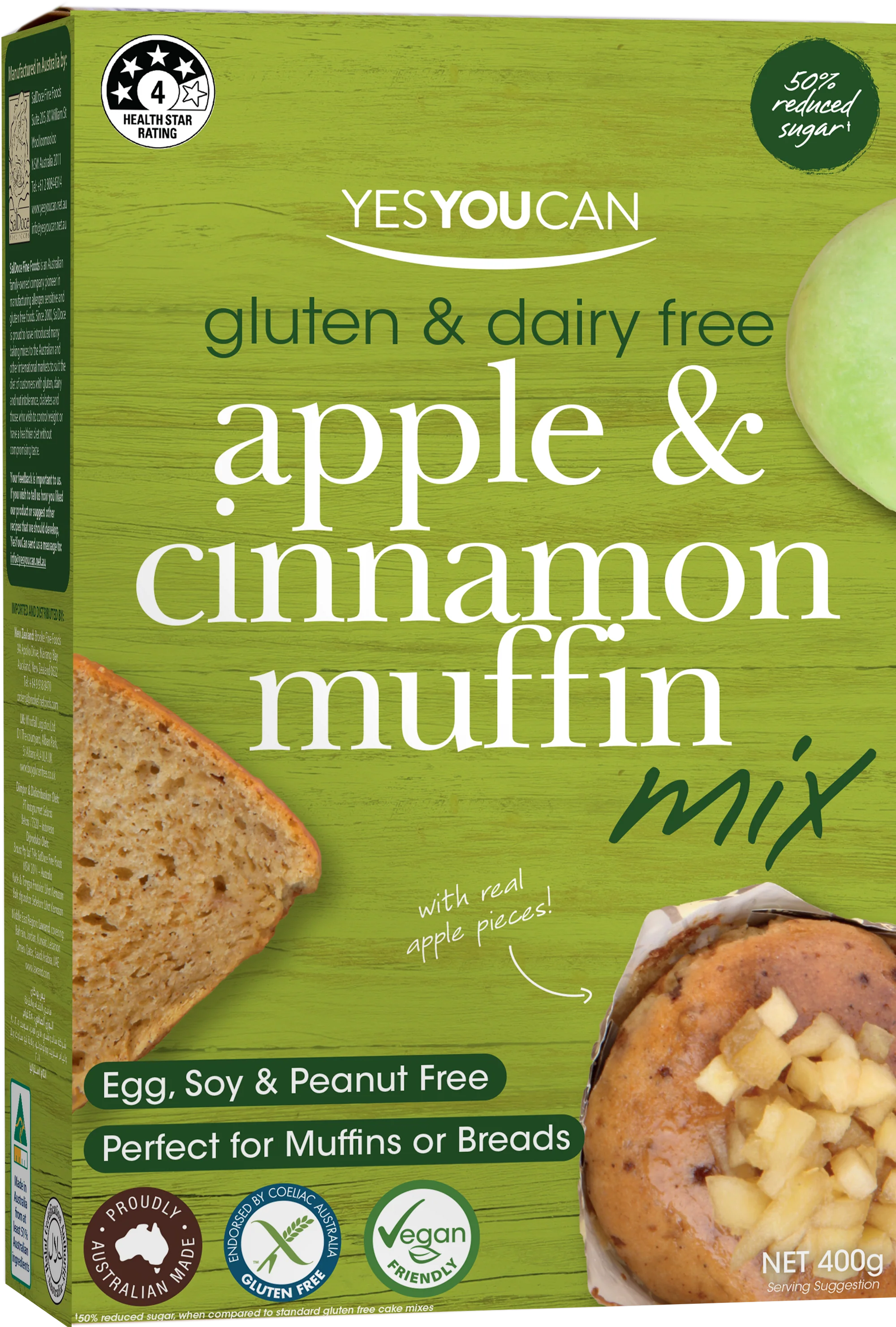 Apple and Cinnamon Muffin Mix 400g