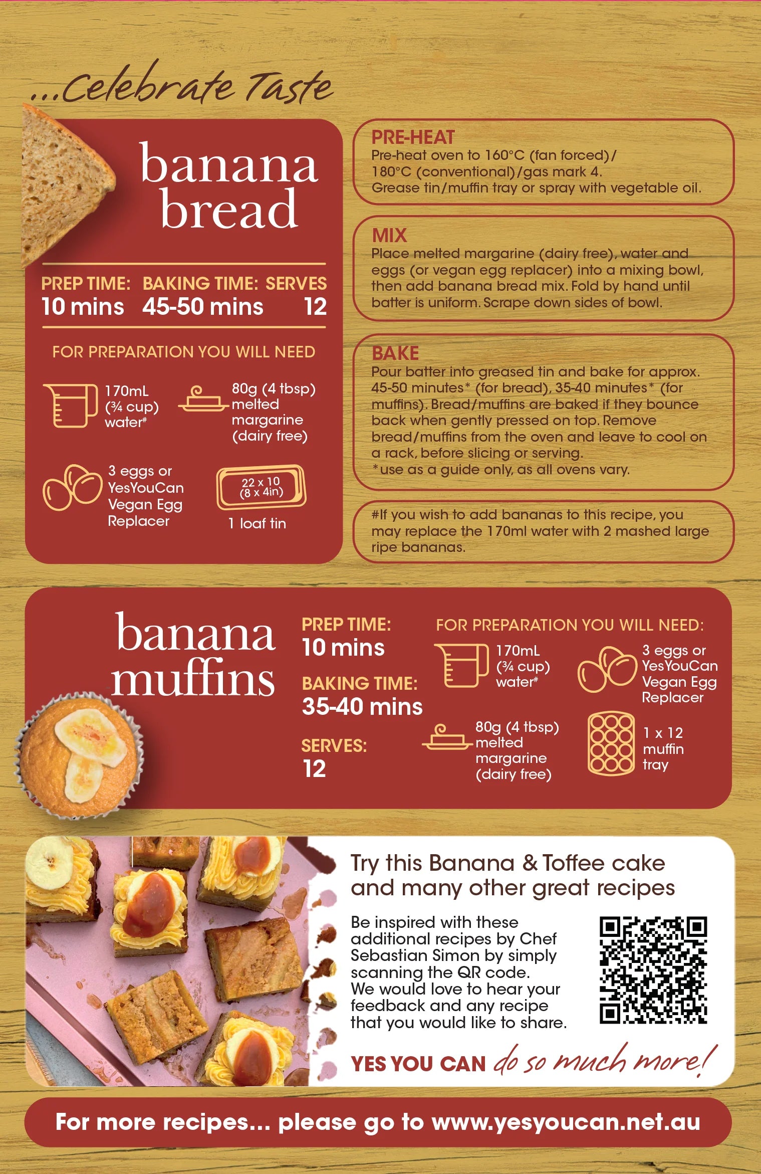 Banana Bread Mix 450g