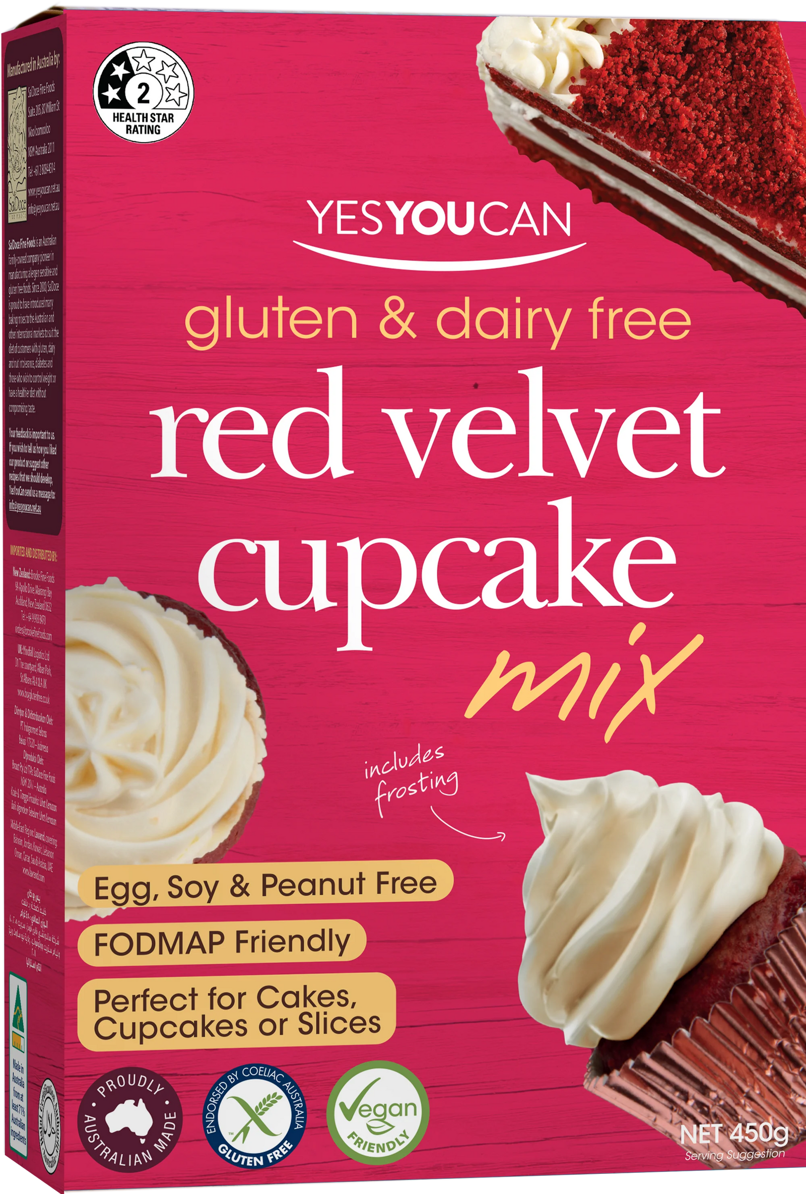 Red Velvet Cupcake Mix 450g