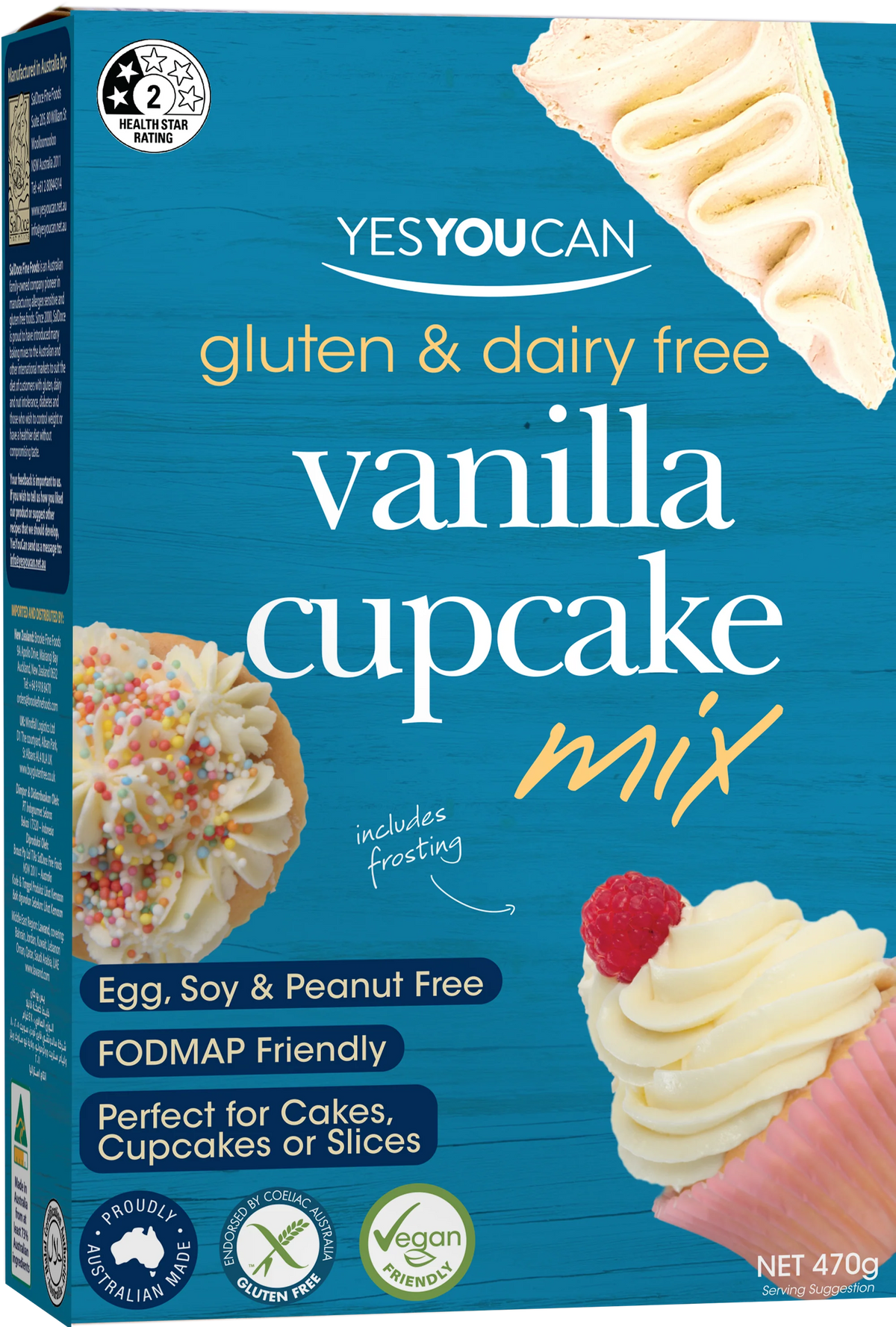 Vanilla Cupcake Mix 470g