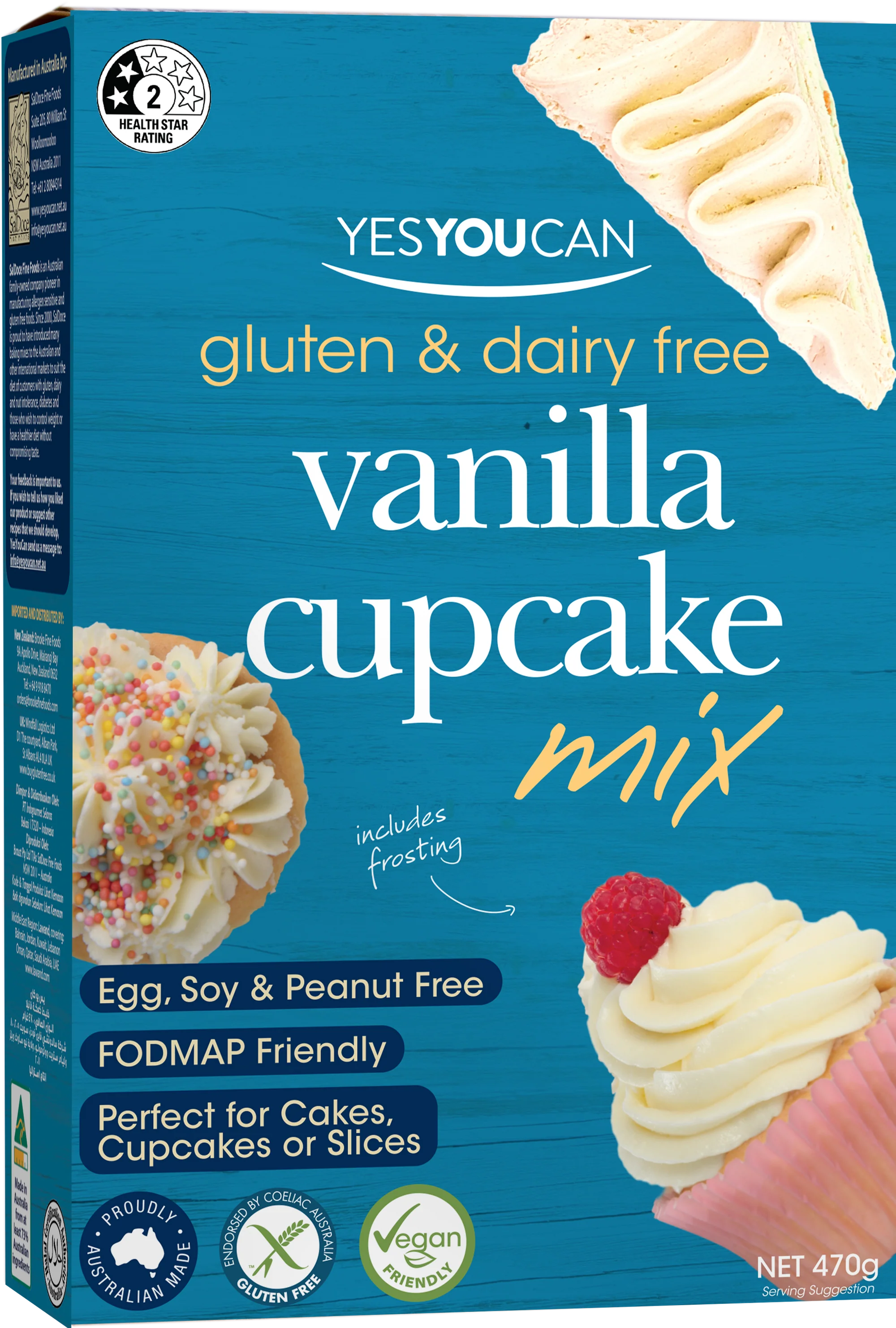 Vanilla Cupcake Mix 470g