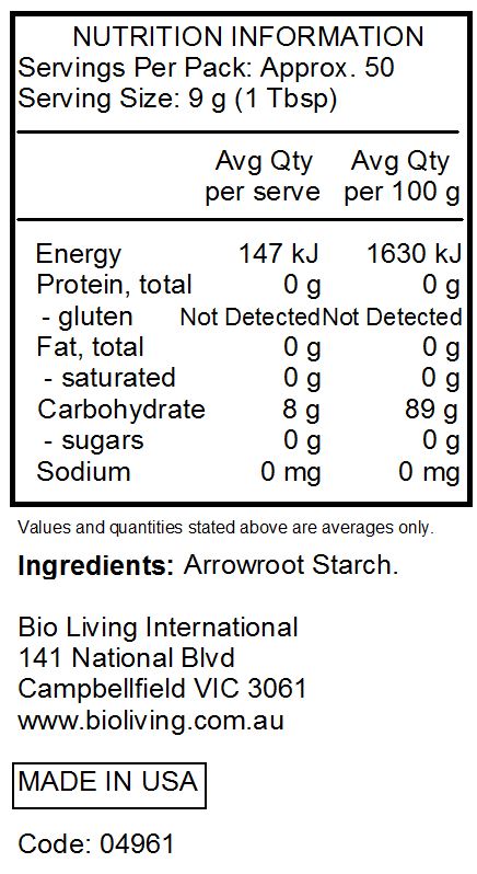 Arrowroot Starch 454g