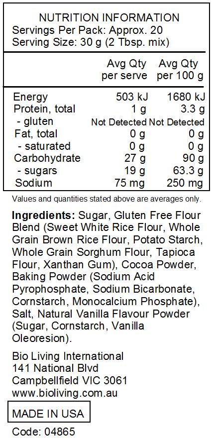 Gluten Free Brownie Mix 595g