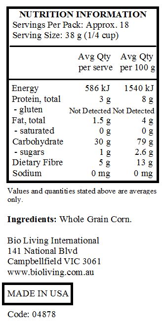 Gluten Free Cornmeal 680g