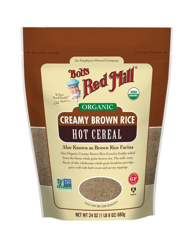 Organic Creamy Brown Rice Hot Cereal 680g