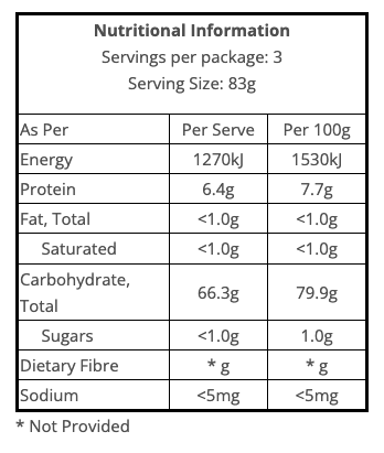 Brown Rice Twists Pasta 250g