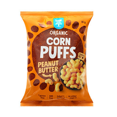 Organic Corn Puffs - Peanut Butter