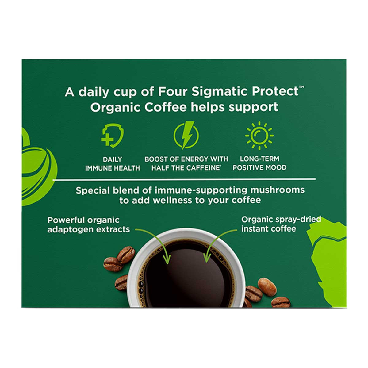 Organic Coffee Chaga & Cordyceps Mushrooms - Protect