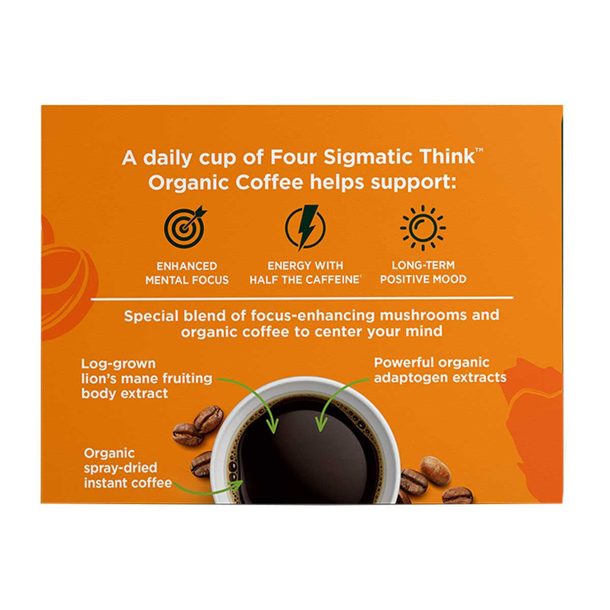 Organic Coffee with Lion's Mane & Chaga Mushrooms - Think