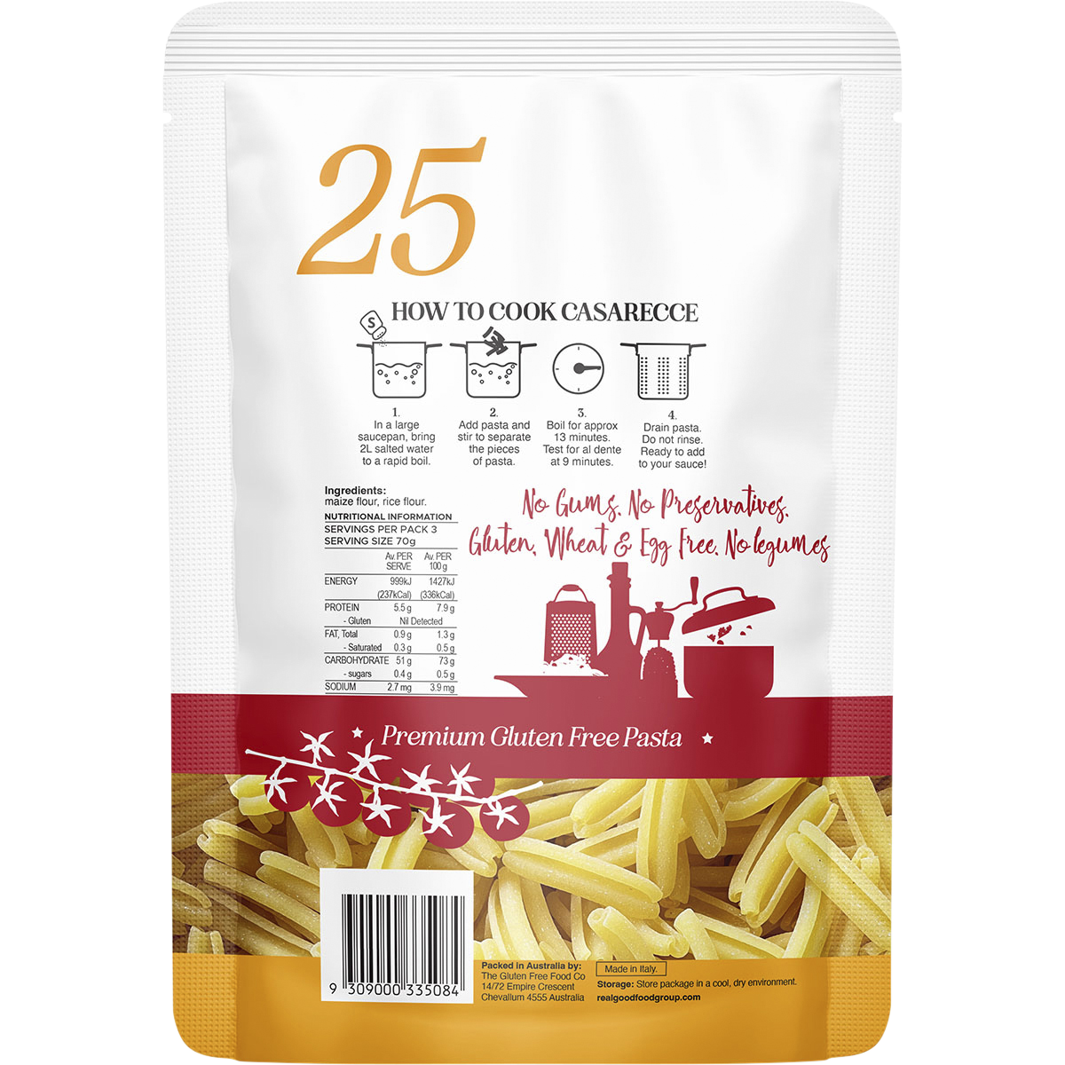 Casarecce Gluten-Free Pasta