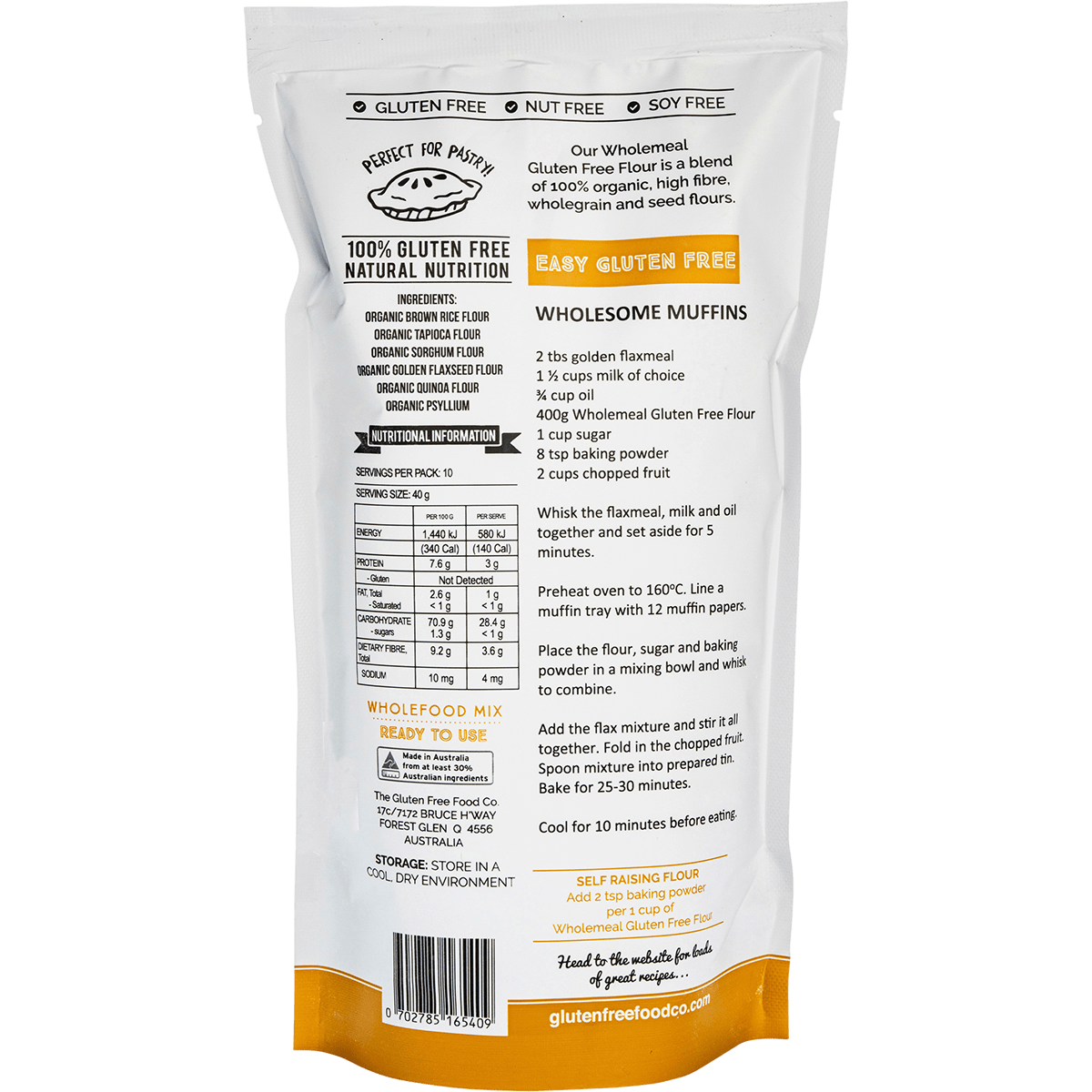 Wholemeal Flour Blend Mix 400g