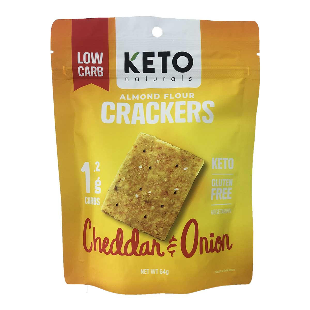 Almond Flour Crackers Cheddar &amp; Onion