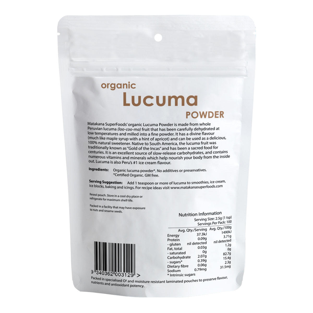 Lucuma Organic Powder