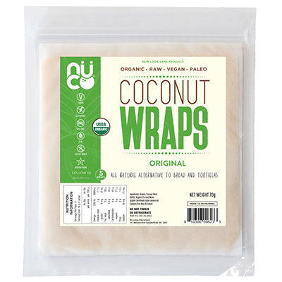 Organic Raw Coconut Wraps 70g