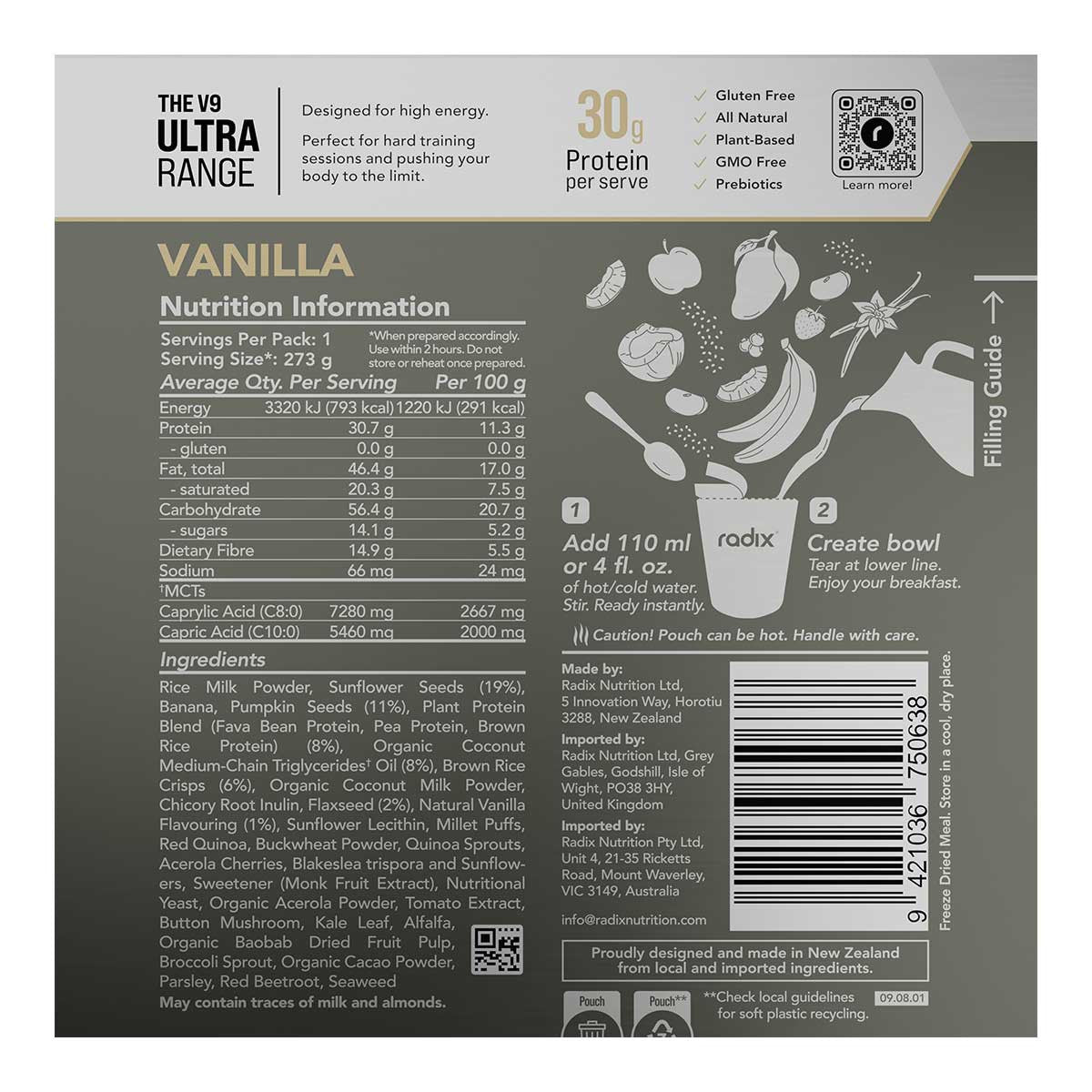 Vanilla Breakfast Ultra Range 800cal