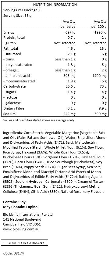 Cereal Crackers 210g