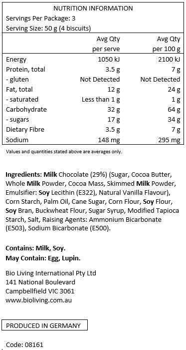 Digestive Choc Biscuits 150g