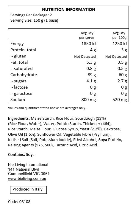 Pizza Base 2x150g