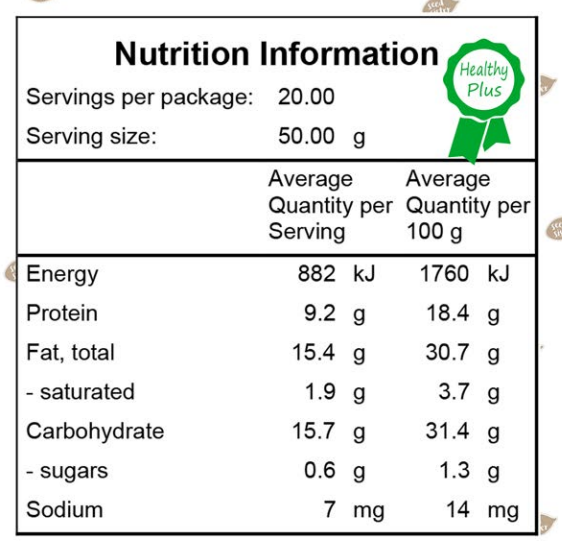 Seeds N No Stuff -fruit free