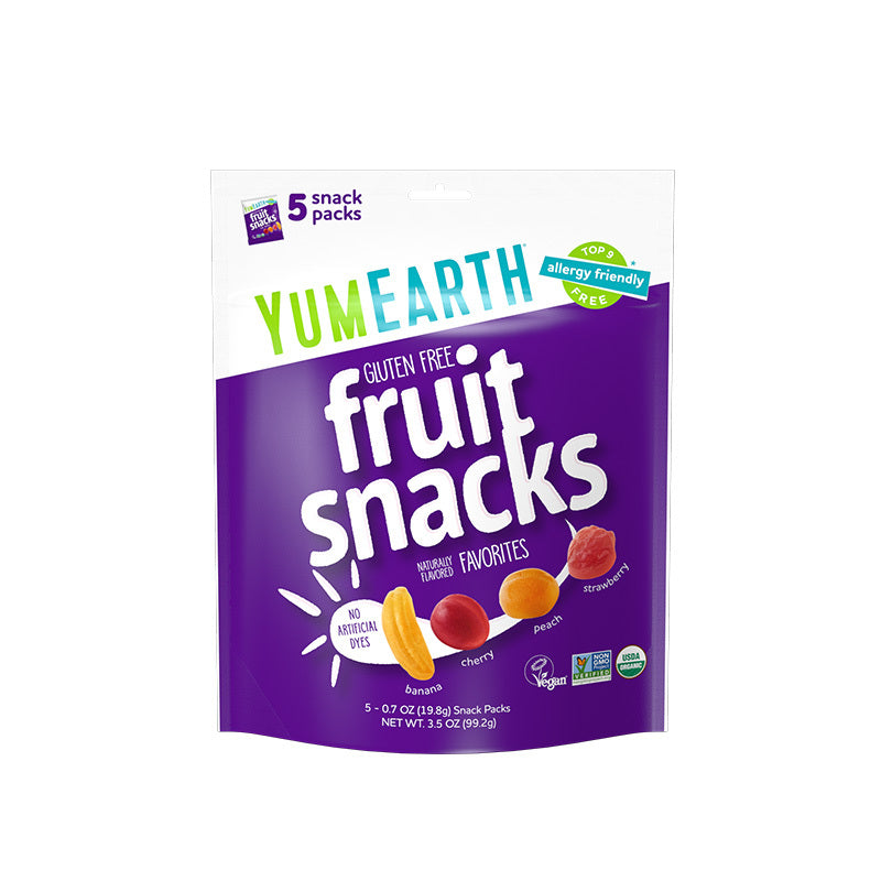 Organic Vegan Fruit Snack Pack 99g